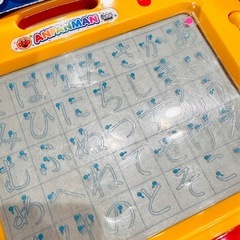 アンパンマン　天才脳らくがき教室　イラストシートと平仮名シートの画像