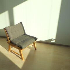 １人掛けソファ（リーフグレー・ファブリック）【小金井市民限定】（小金井市再生家具）品番：12-01-01 ※新規優先の画像