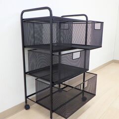 メッシュワゴン（引き出し式）【小金井市民限定】（小金井市再生家具）品番：12-01-04 ※新規優先の画像