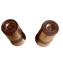 新品未使用　レア品　高級　銅製ビアカップセット 2個　島本製作所の画像