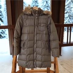 美品　BEAMS BOY　ロングダウンジャケット　取外ファーフード　ブラウンの画像