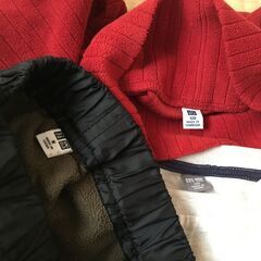 （東京・引き取り）ユニクロの秋冬服3点セット130cmおまけつきの画像