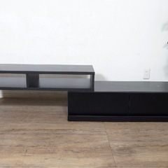 北海道旭川市直接取引歓迎 新品未開封 未使用 SCROLL 北欧調伸縮テレビ台UND SZ-SS-13SS-09 ナチュラル 家具 インテリアの画像