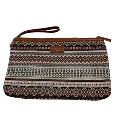 新品　レイジ ブルー　クラッチバック　幾何学模様　セカンドバック　エスニックの画像