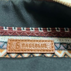 新品　レイジ ブルー　クラッチバック　幾何学模様　セカンドバック　エスニックの画像