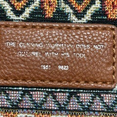 新品　レイジ ブルー　クラッチバック　幾何学模様　セカンドバック　エスニックの画像