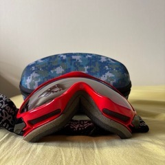 美品　スプーン　スノーボード　スキー　ゴーグル 上位モデル　ハードケース付きの画像