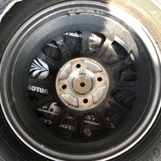 決まりました。スタッドレスタイヤ ホイールセット 軽自動車 ブリヂストン