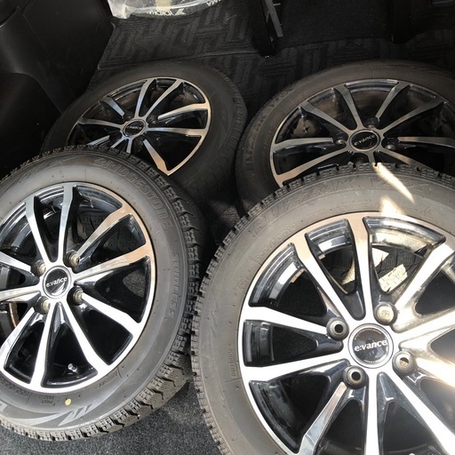 スタッドレスタイヤ ホイールセット 軽自動車 ブリヂストン (ホット