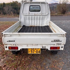 12/15以降から販売可能です。軽トラ4WD MT　スズキ　キャリー　低走行の画像