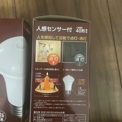 人感センサー付LED電球2つの画像