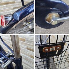 中古自転車 3段変速 27インチ LEDオートライト 軽整備済み 防犯登録対応 町田市 相模原市 MM915の画像