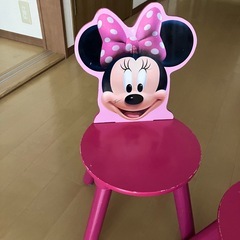 ミニーちゃんデスク＆チェアの画像
