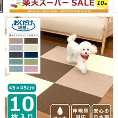 タイルカーペット(滑り止め付き) 新品10枚の画像