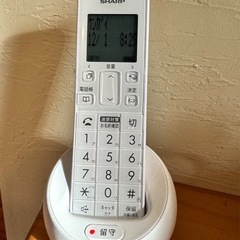 コードレス電話機 シャープ JD-S09CL-Wの画像