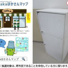 【堺市民限定】(2512-11) 扉付きカラーボックスの画像