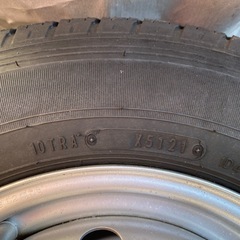 軽自動車　ホイール付き貨物タイヤの画像
