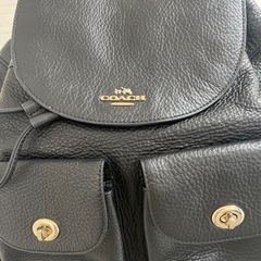 COACH（コーチ）　リュック ブラック　美品！本革の画像