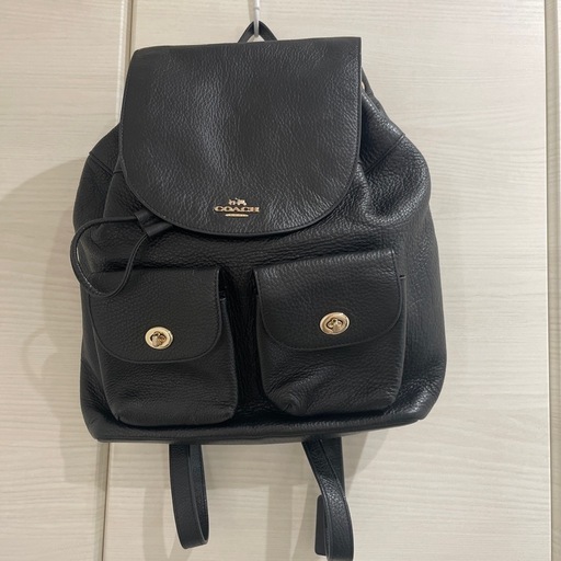 COACH（コーチ）　リュック ブラック　美品！本革