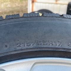 １７インチ　４本　PCD100 5穴　タイヤ付きの画像