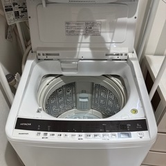 HITACHI  洗濯機8キロ　＋棚もおつけします の画像
