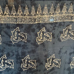 イルカ柄タペストリーの画像