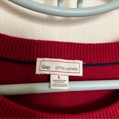 GAP ギャップ ニット セーター レッド GAPロゴ Lの画像
