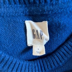 GAP ギャップ ニット セーター ブルー ノルディック柄 Lの画像