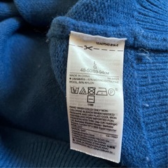 GAP ギャップ ニット セーター ブルー ノルディック柄 Lの画像