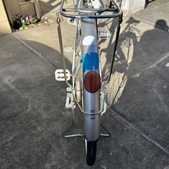 自転車　後輪パンクの画像