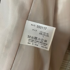 未使用　ジャケット　ベージュ　チェックの画像