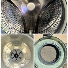 🔥🔥SHARPシャープ🔥🔥 ES-S7D-WR ドラム式洗濯機乾燥🔥🔥　分解洗浄済み　7/3kg コンパクト　マンションサイズ　小型　一人暮らし　右開き　設置まで対応　配送無料🚚💦の画像