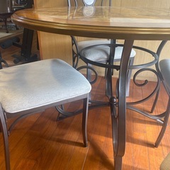 お値下‼️お洒落なダイニングセットテーブル&椅子4脚の画像