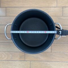 大容量6L対応鍋（フタ付き）2個セットの画像