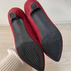 　ボルドー　パンプス　Lの画像