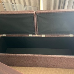 ソファベンチ　収納つき　差し上げます の画像