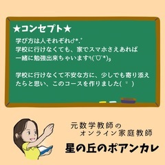 【不登校の生徒向け】元数学教師のオンライン家庭教師✎*。の画像