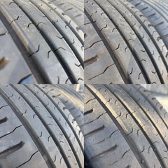 メルセデスベンツ Bクラス　W245 純正16インチホイール 4本 6J +46 5H 112 ４本➕ラバーチェーンセットの画像