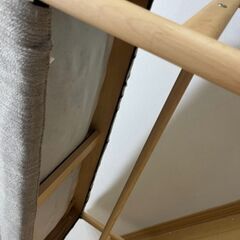 ニトリ ファブリックベンチチェアの画像