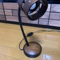 ニトリ　テーブルランプ　Nウッドリング　ダークブラウンの画像