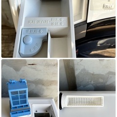 🔥🔥SHARPシャープ18年🔥🔥 ES-S7C-WL ドラム式洗濯機乾燥🔥🔥　分解洗浄済み　7/3kg コンパクト　マンションサイズ　小型　一人暮らし　左開き　設置まで対応　配送無料🚚💦の画像