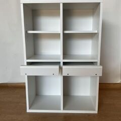 No.177　フラップ扉付きオープン棚（豊橋市収集業務課リユース家具）の画像