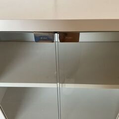 No.178　ガラス扉付き収納棚（豊橋市収集業務課リユース家具）の画像