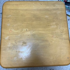 【差し上げます】天然木ローテーブル(折りたたみ可)の画像