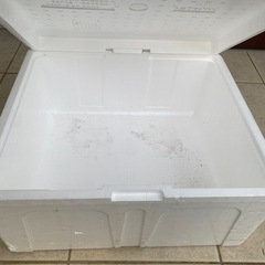 大きな発泡スチロール箱の画像