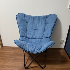 【取引確定済み】洗える＆はっ水 バタフライチェア(ブルー S01SS)の画像