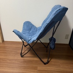 【取引確定済み】洗える＆はっ水 バタフライチェア(ブルー S01SS)の画像