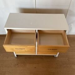 No.179　ECO WOOD 木製　キャビネット　棚　引き出し付き（豊橋市収集業務課リユース家具）の画像
