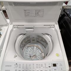 洗濯機 HITACHI BW-V70G 7.0kg 2021年製 幅51.5×高さ90×奥行59cmの画像