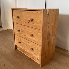 【交渉中】No.180　IKEA イケア　rast ラスト　木製　チェスト３段の画像